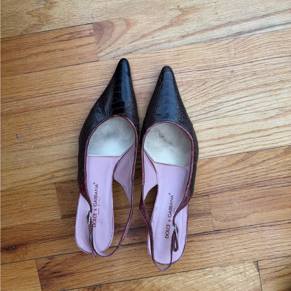 Dolce & Gabbana Women's Black Slingback Shoes